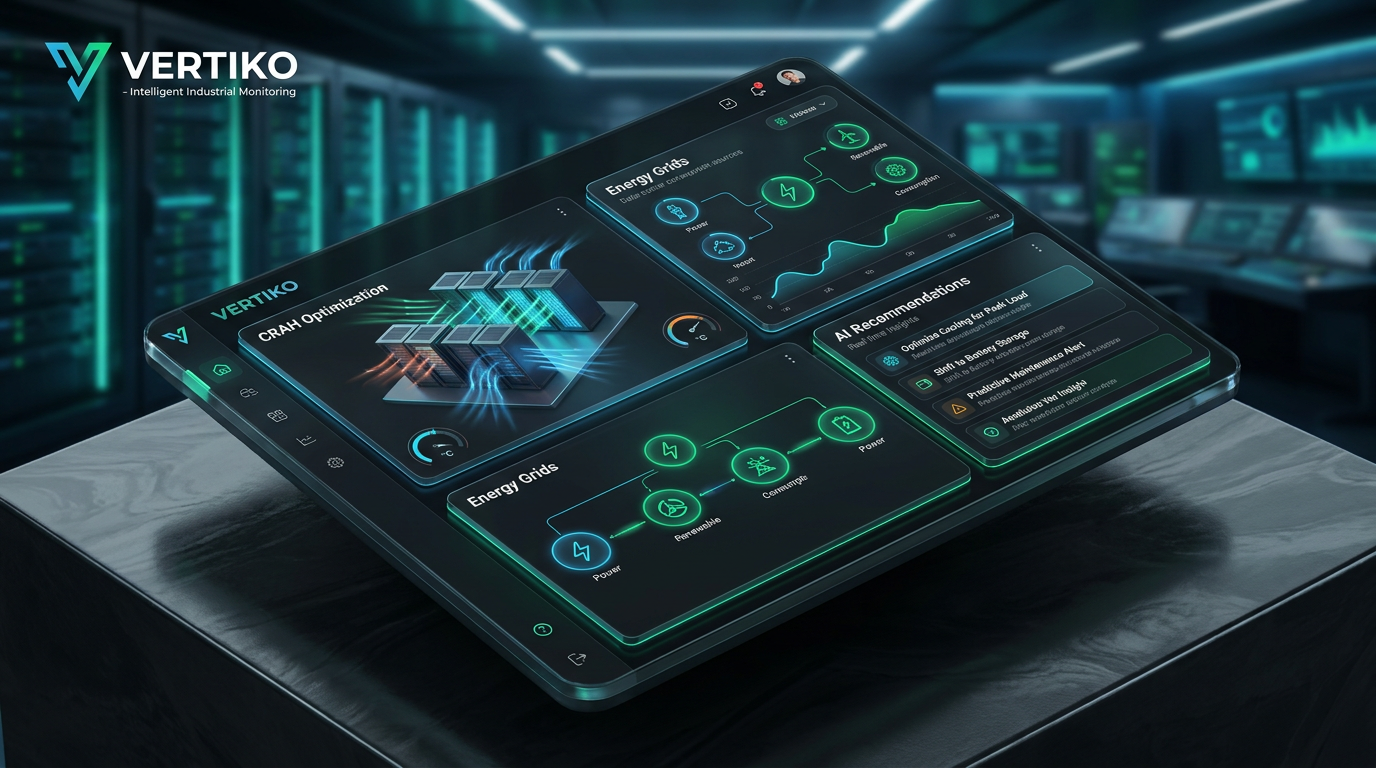 Dashboard de monitoreo BMS y Copilot IA para infraestructura crítica de data centers - Vertiko